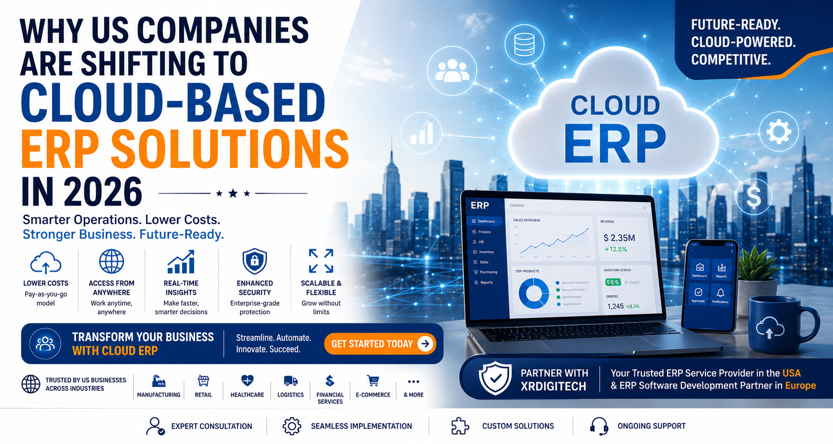 US companies cloud ERP adoption 2026